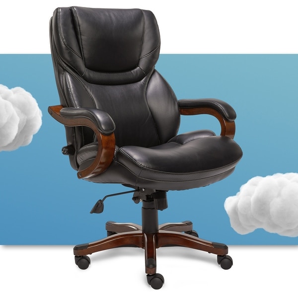 Serta Executive Office Chair in Black Bonded Leather. Opens flyout.