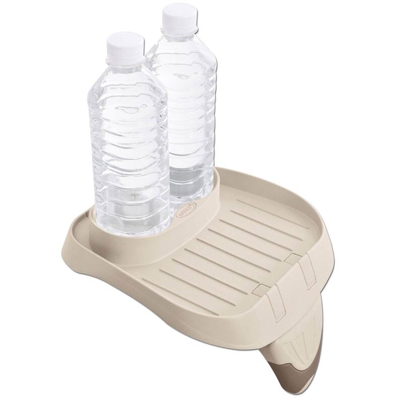 INTEX PureSpa Plus Portable Inflatable Spa & Attachable Snack Tray, Tan (4 Pack) - 98.18