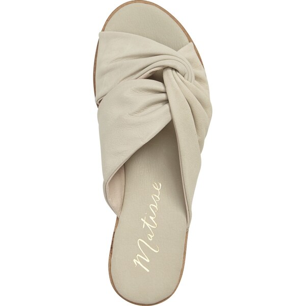 pointed toe slide sandals