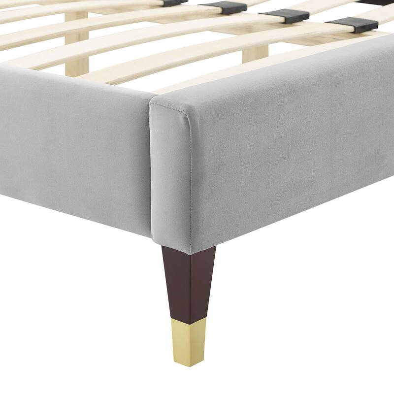 Adelaide Performance Velvet King Platform Bed