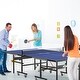 preview thumbnail 5 of 9, Foldable Table Tennis Table with Quick Clamp Net and Post Set - 108" x 60" x 30" (L x W x H)