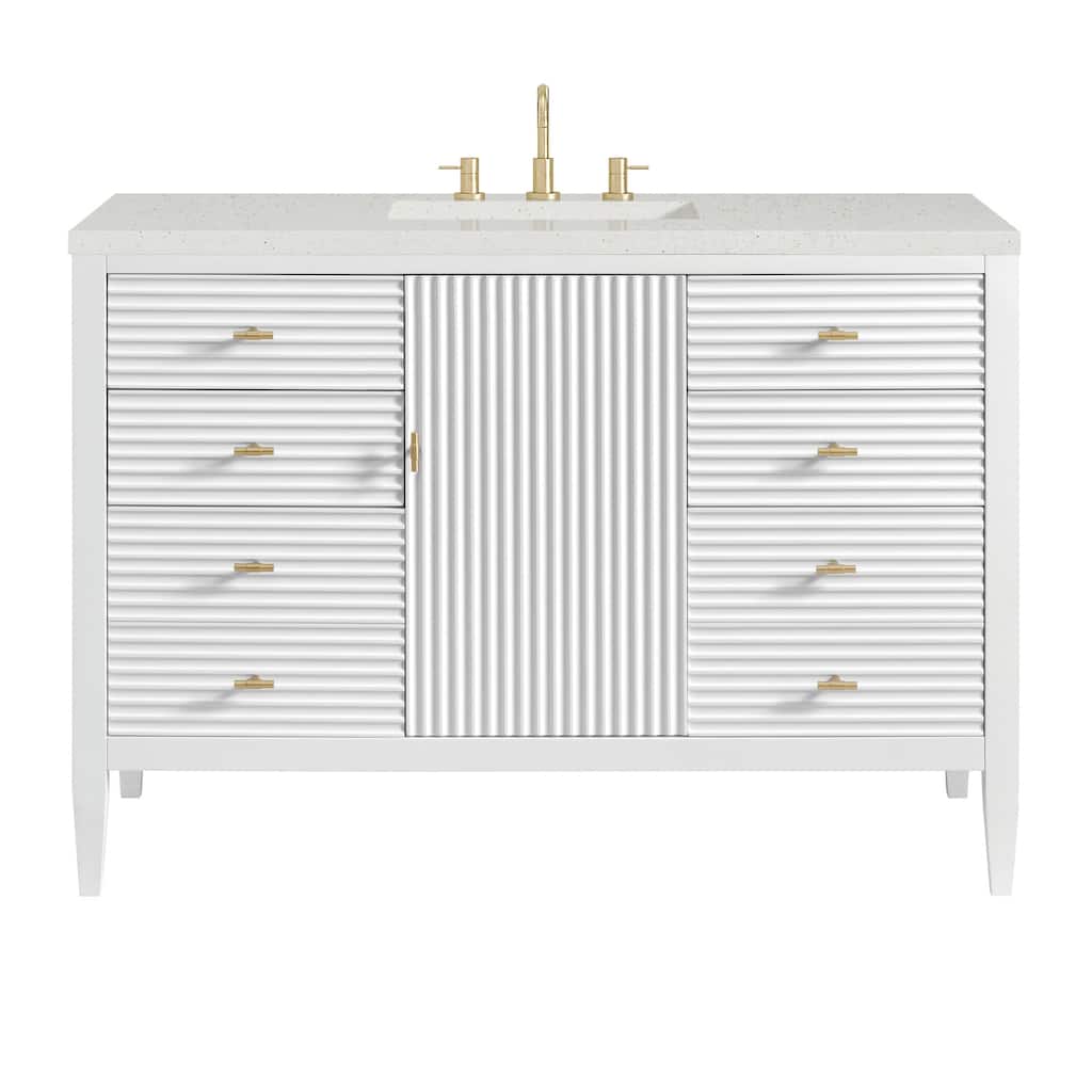 James Martin Vanities 485-V48-3LDL Myrrin 48" Single Basin Wood Vanity
