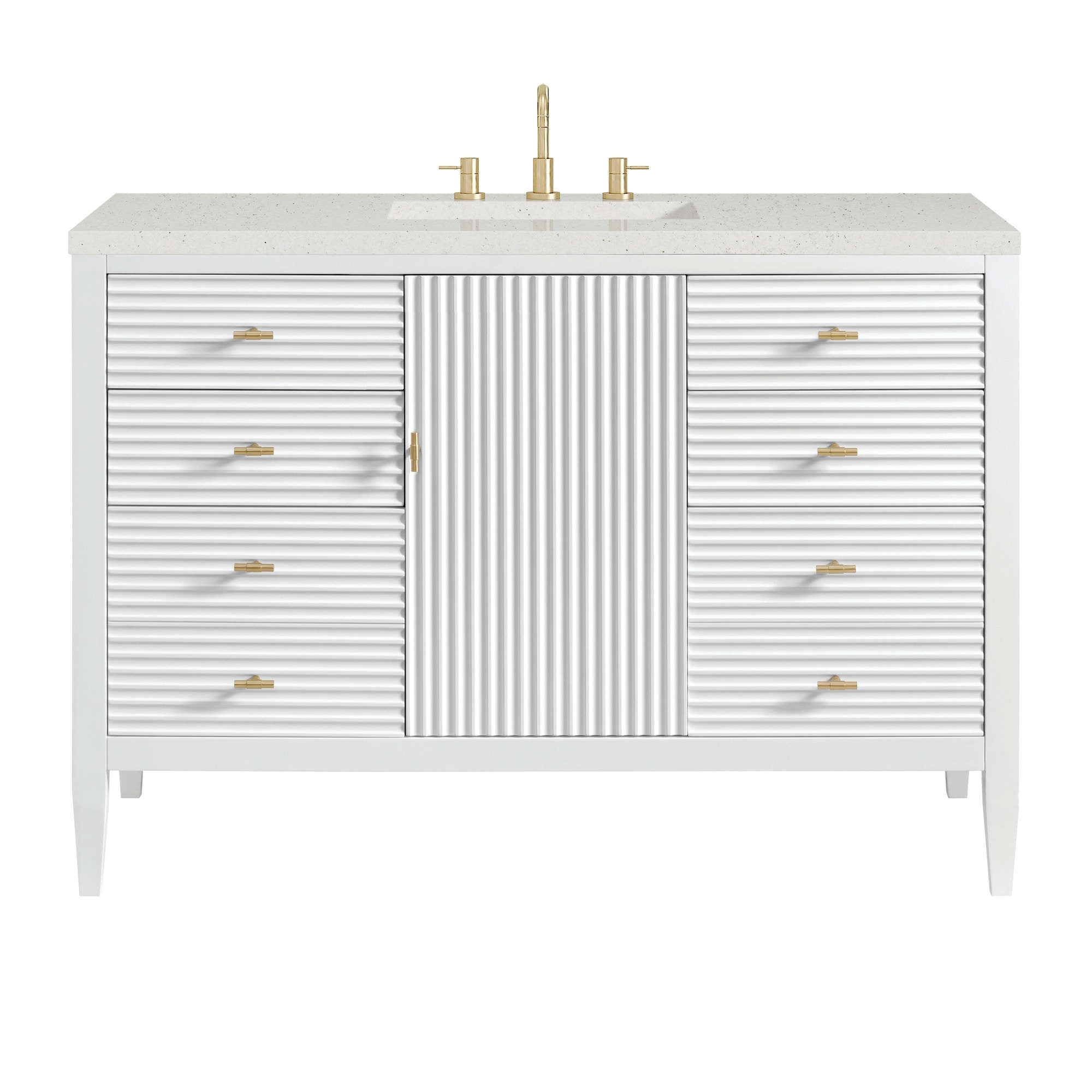 James Martin Vanities 485-V48-3LDL Myrrin 48" Single Basin Wood Vanity
