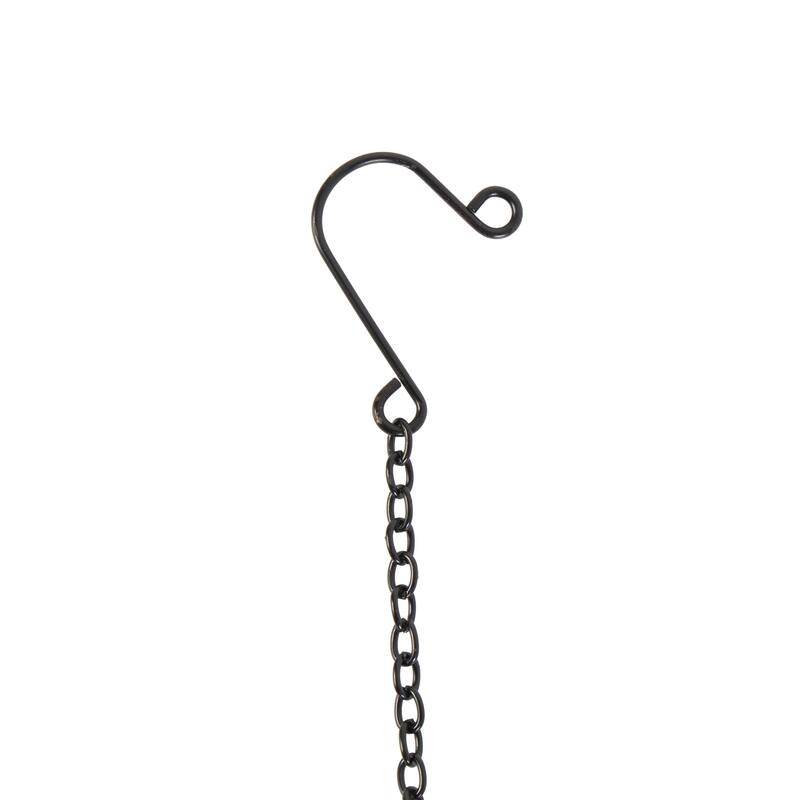 Blue Metal Animals Sea Life Windchime with Dangling Seashells (Set of 2)