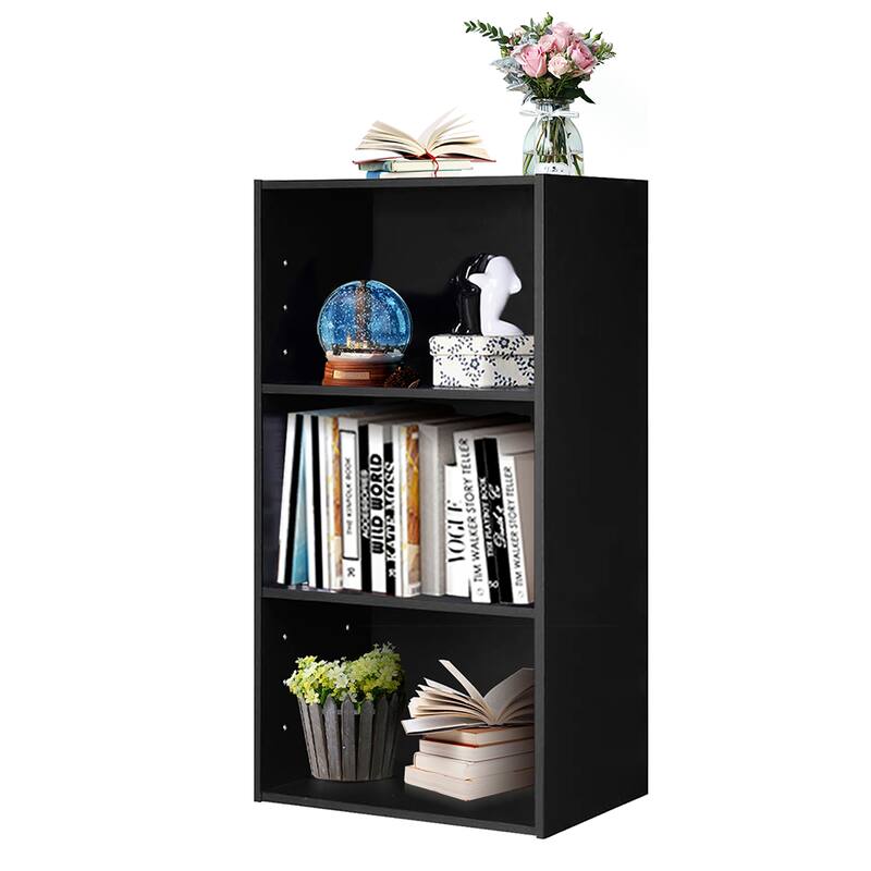 Gymax 2 PCS 3 Tier Open Shelf Bookcase Multi-functional Storage - See Details