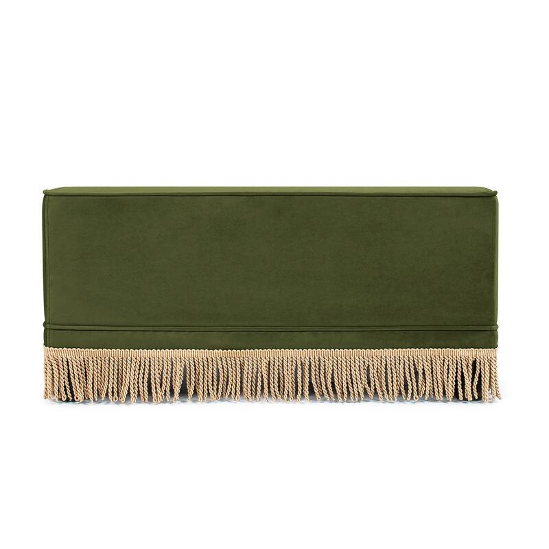 Jennifer Taylor Home Duchess 33" Medium Princess Pet Bed Sofa with Fringe Skirt