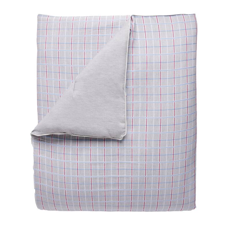 Lacoste Racquet Check 3-Piece Cotton Comforter Set