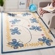 preview thumbnail 1 of 16, SAFAVIEH Handmade Kids Vinga Wool Rug 4' x 6' - Ivory/Blue - Rectangle