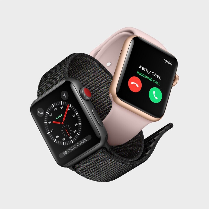 apple watch series 3 gps 42mm gold aluminum case with pink sand sport band