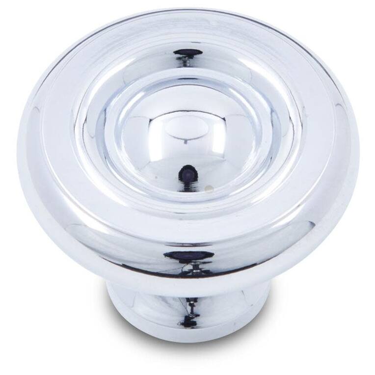 RK International CK 4244 Small Plain 1-1/4" Mushroom Cabinet Knob - Chrome