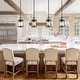 preview thumbnail 2 of 10, Modern Farmhouse 1-Light Cylinder Pendant Lights Mini Glass Lantern for Kitchen Island
