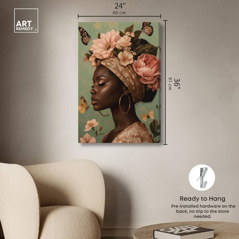 Dream Butterfly Passion Canvas by Art Remedy, Gallery Wrapped