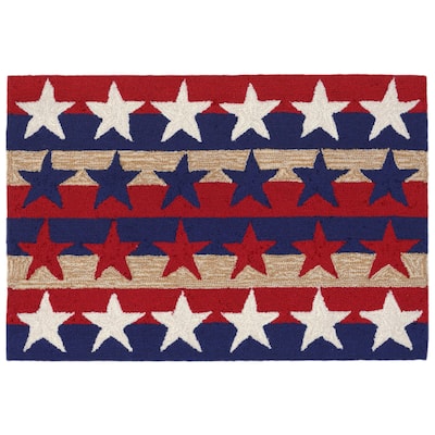 Liora Manne Frontporch Stars & Stripes Indoor/Outdoor Rug