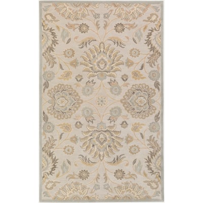 Patchway Handmade Classic Floral Wool Area Rug