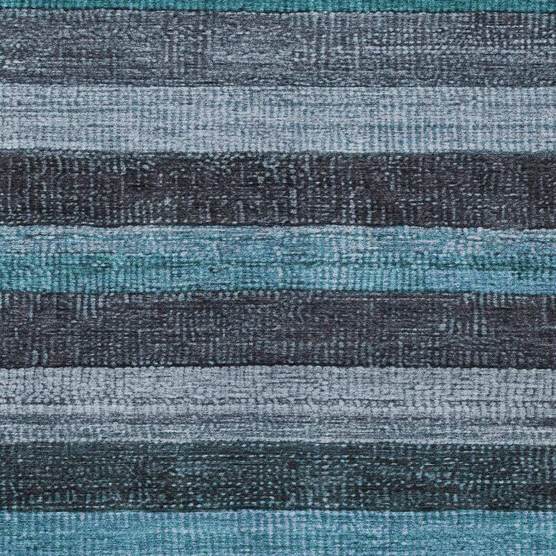 HomeRoots Striped Transitional Rectangle Outdoor Rug