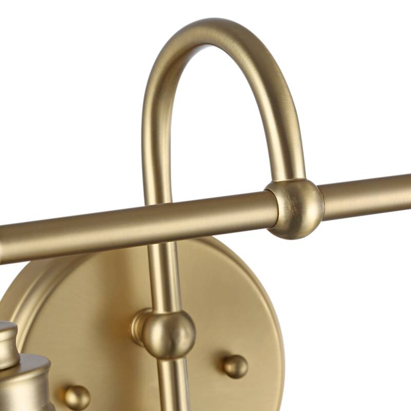 Wry Lighting Daphne 2-light Vanity in Brushed Champagne Brass