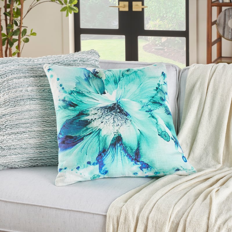 Mina Victory Cover Only Floral Throw Pillow