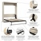 preview thumbnail 8 of 88, Pur 65W Queen Murphy Bed for Multipurpose Room by Bestar