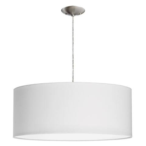Dainolite 3-light Drum Pendant with White Shade and Diffuser