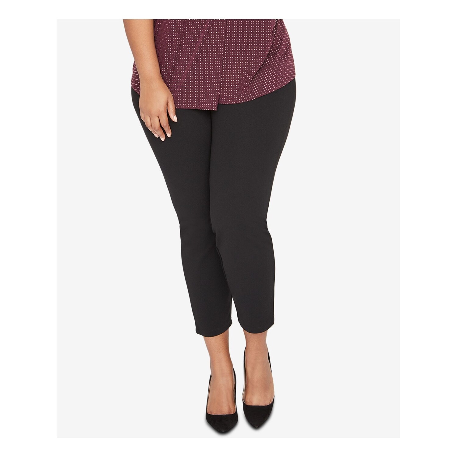 black skinny pants plus size