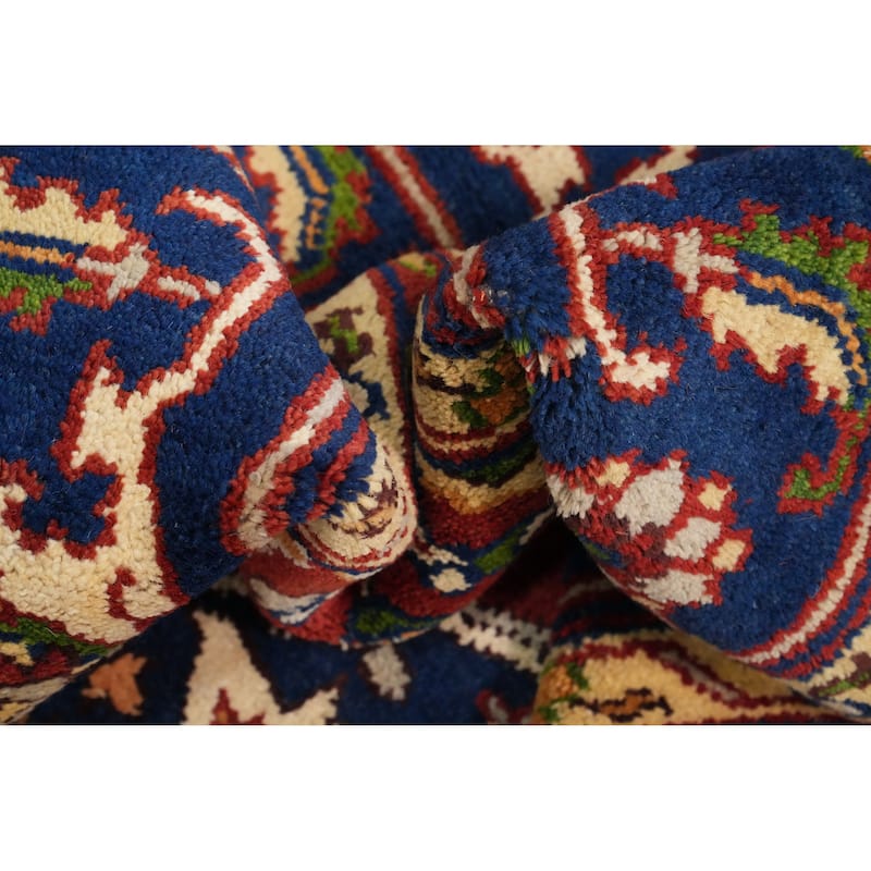 Hand Knotted Oriental 100% Wool Carpet Traditional Medallion Oranges & Rust Heriz (serapi) Area Rug - 10' 1'' X 8' 0''