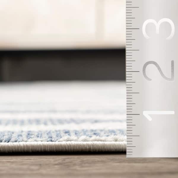 dimension image slide 6 of 7, Nuloom Tristan Contemporary Waves Area Rug