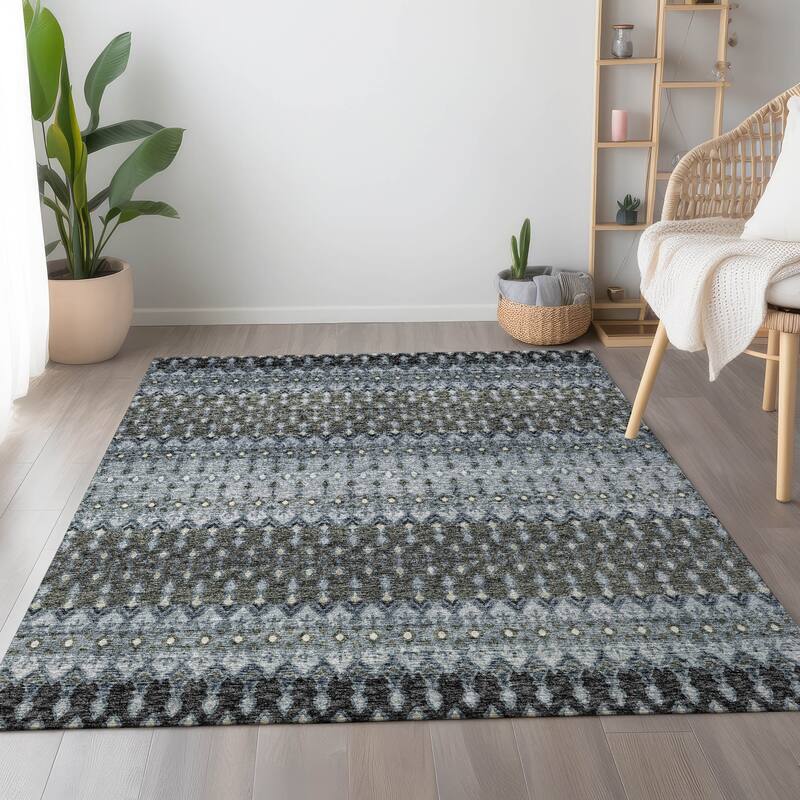 Premium Washable Super Soft Boho Moroccan Mayfield Rug - Moody - 2' 6" x 3' 10" - Rectangle