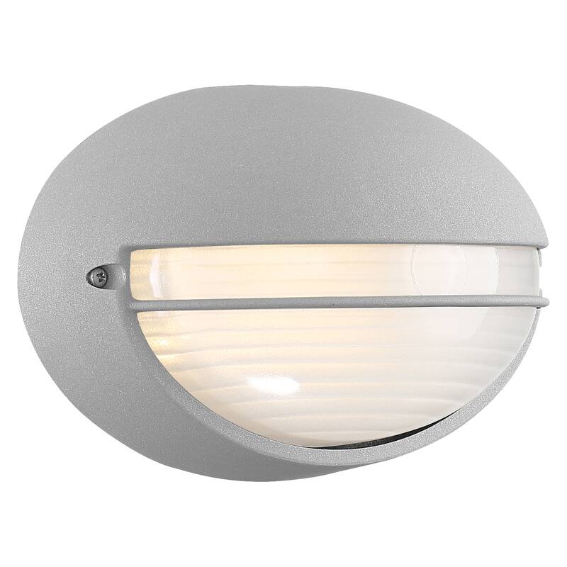 Access Lighting Clifton LED Oval Outdoor Marine Grade Bulkhead with Opal Glass - Satin