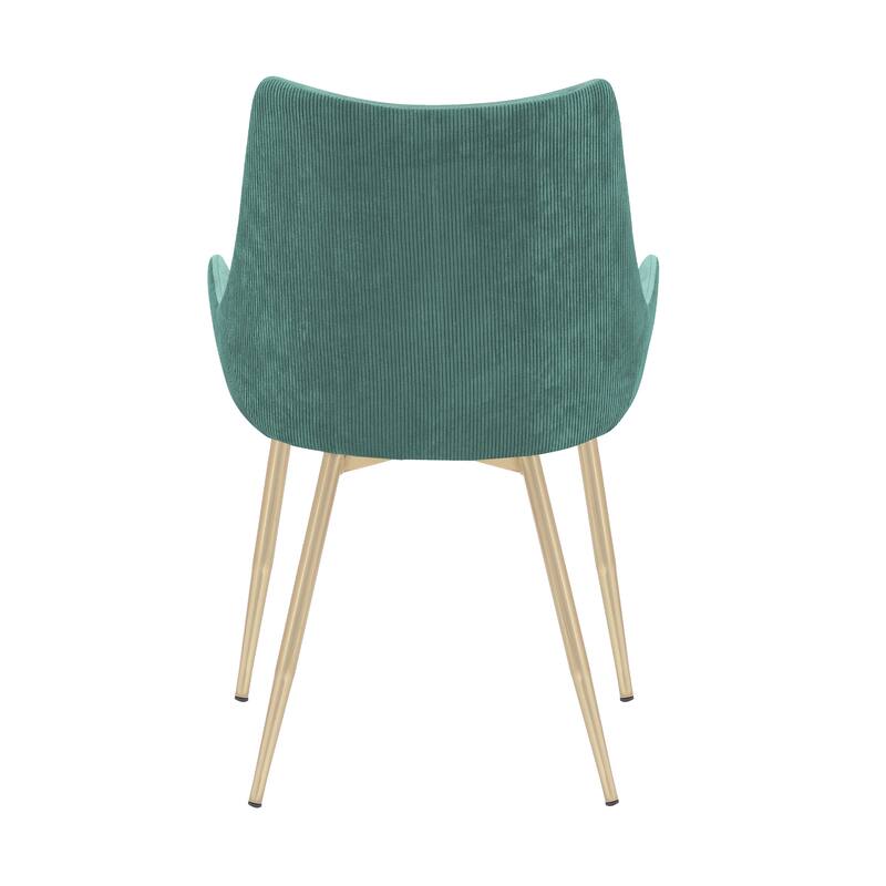 Avery Upholstered Dining Chair with Gold Legs