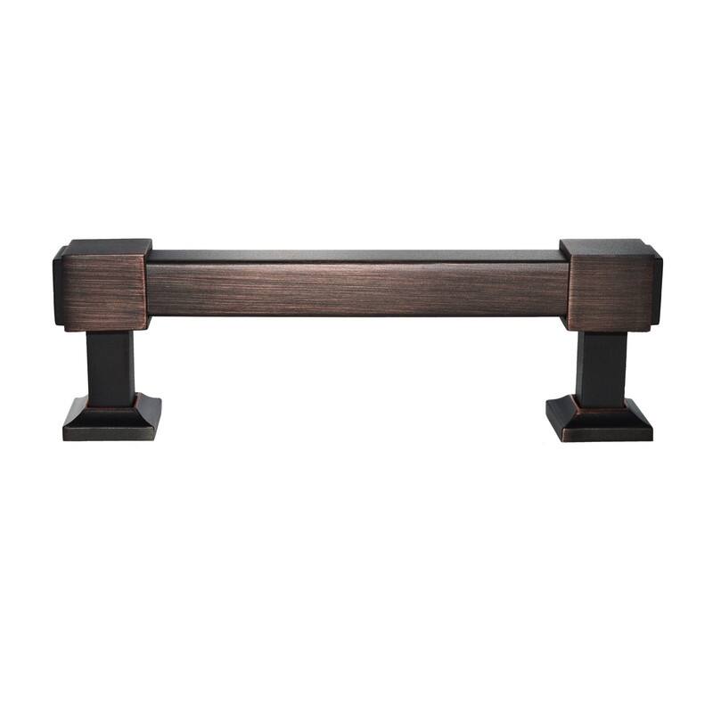 Utopia Alley Brett Pull Handle - Decorative Cabinet Drop Pull Handles for Cabinets, Oil Rubbed Bronze, 3.78" Center to Center
