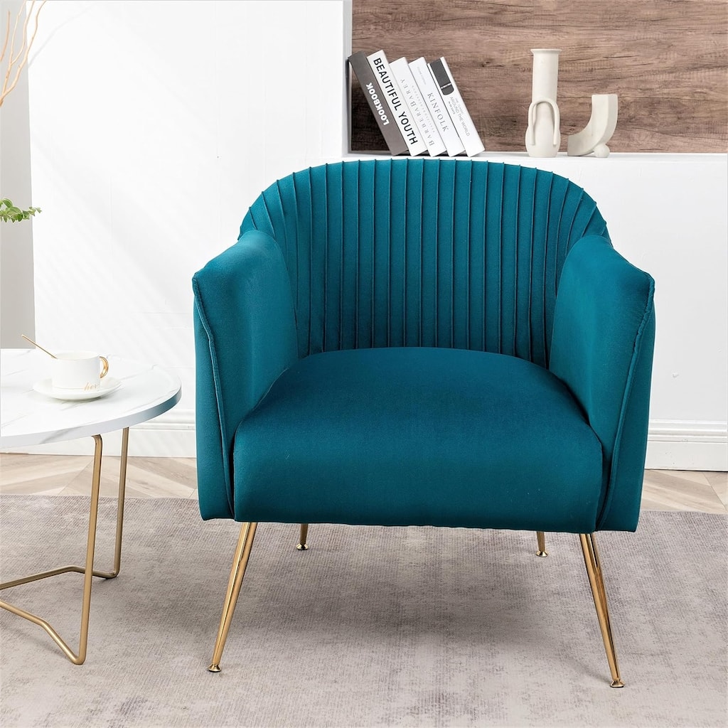 Contemporary Velvet Accent Chairs