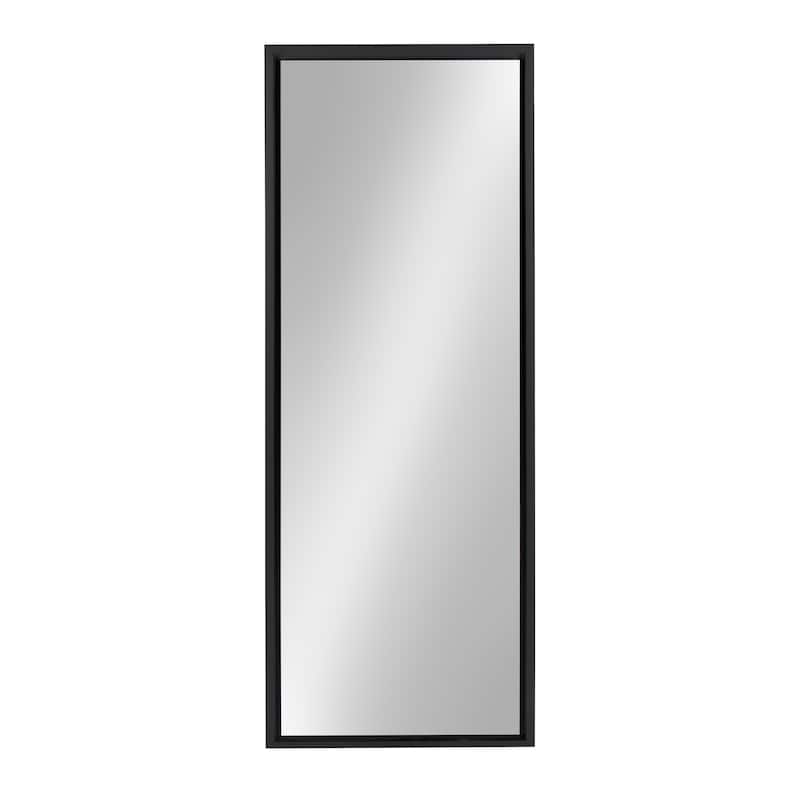 Kate and Laurel Evans Framed Wall Panel Mirror - 16x48 - Black