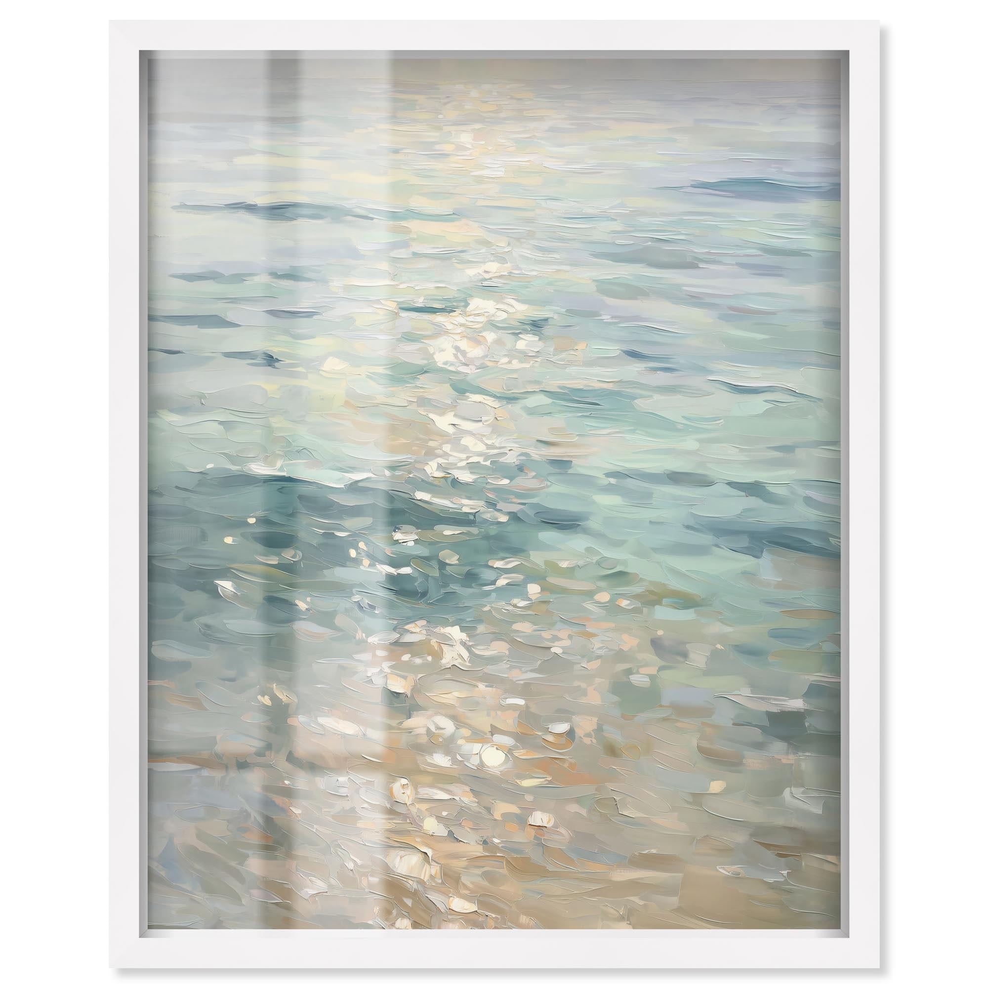 Sea Sunset Coastal Decor Shadowbox Print by Art Remedy