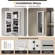 preview thumbnail 16 of 29, Costway Door Wall Mount Touch Screen LED Light Mirrored Jewelry - See Details