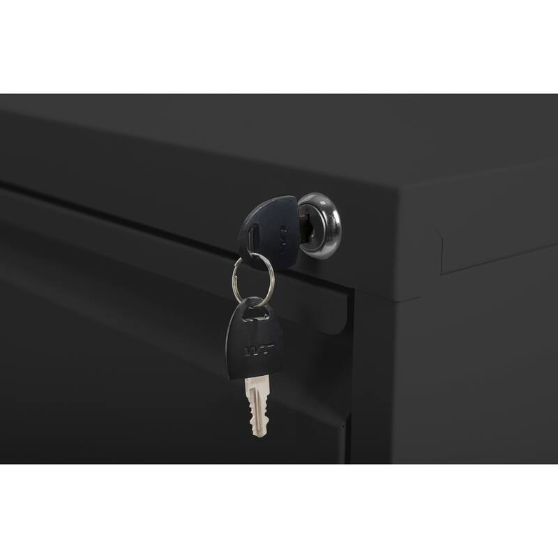 Modern Filing Cabinet, Vertical Filing Cabinet with 4 Drawers, Anti-Tilt System and Locks, for Home Office, White