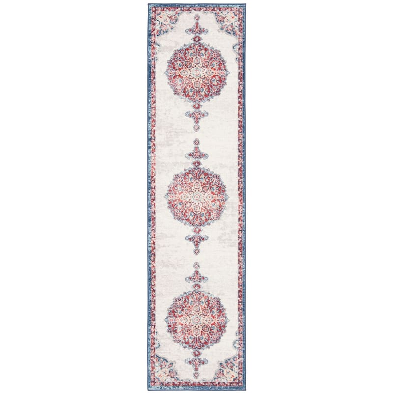SAFAVIEH Brentwood Coralyne Traditional Oriental Rug - 2' x 6' Runner