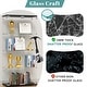 preview thumbnail 72 of 165, Glass Display Cabinet with Doors & Locks, Acrylic Shelves, Floor Standing Storage Showcase for Home or Office
