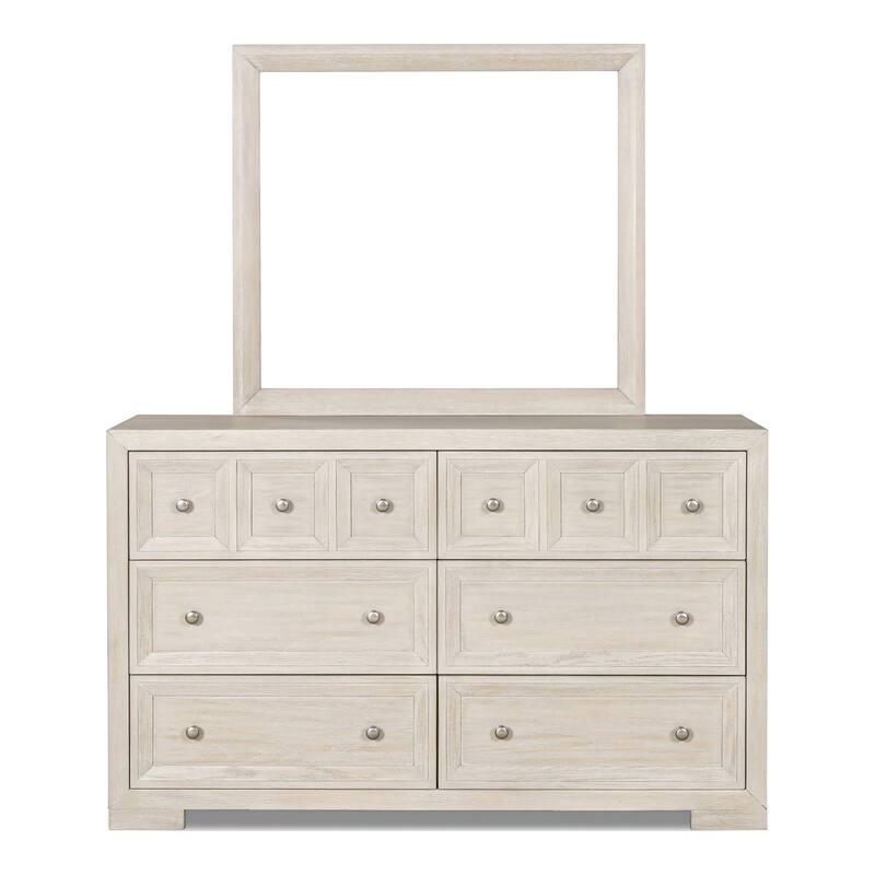 Furniture of America Durem Modern Classic 6-Piece Solid Wood Panel Bedroom Set with 3-Drawer Nightstand