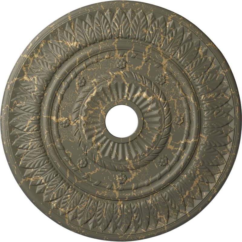 26 3/4"OD x 3 5/8"ID x 1 1/8"P Leaf Ceiling Medallion