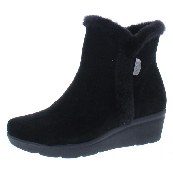 anne klein black ankle boots