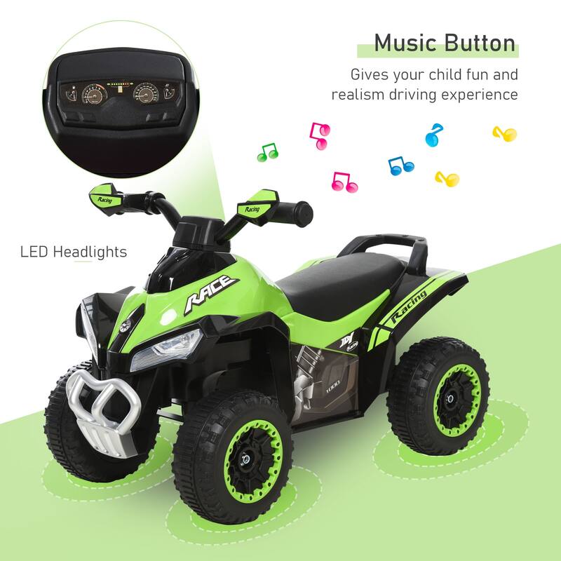 Kids Ride-On Push Car, Foot-to-Floor Sliding Car with Music, Lights, and Wear-Resistant Wheels for Ages 1.5-3