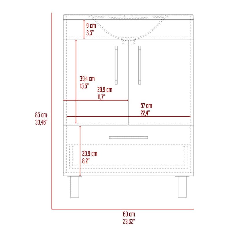 Zunyi Desk - Gray Computer Writing Table with Drawers & Shelf