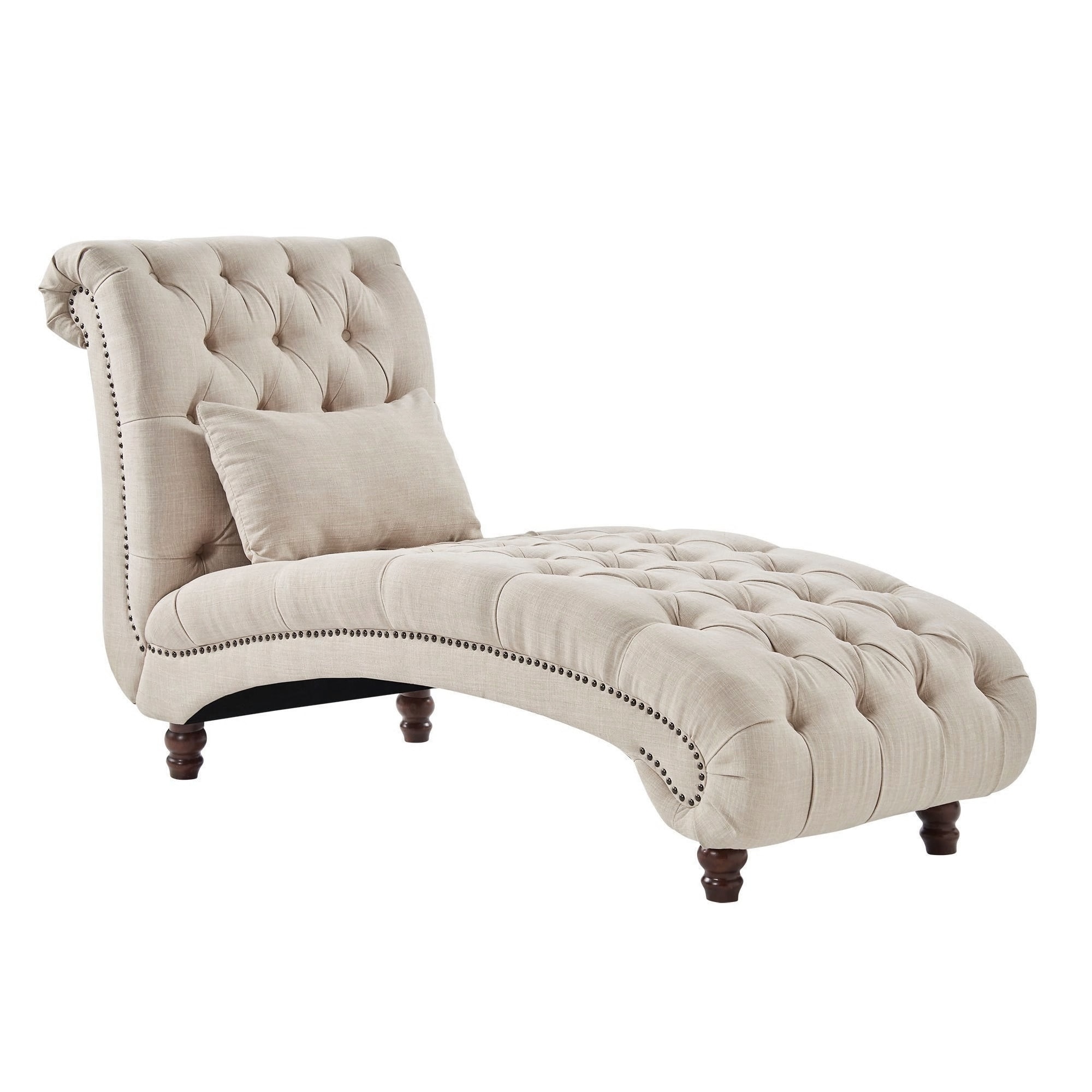 Knightsbridge Tufted Oversized Chaise Lounge By Inspire Q Artisan On Sale Overstock 20603799 Rafaela modern glam tufted velvet chaise lounge with scrolled backrest, dark teal and dark brown. knightsbridge tufted oversized chaise lounge by inspire q artisan