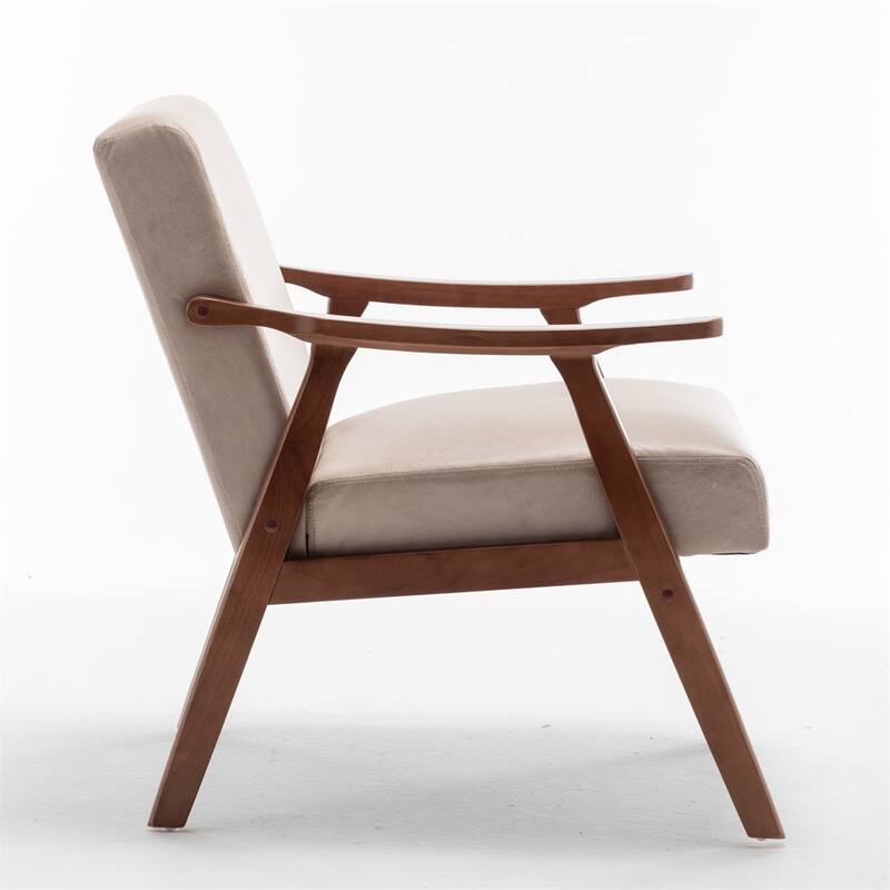 Mid-Century Modern Chair,Solid Wood Frame, Accent Chair