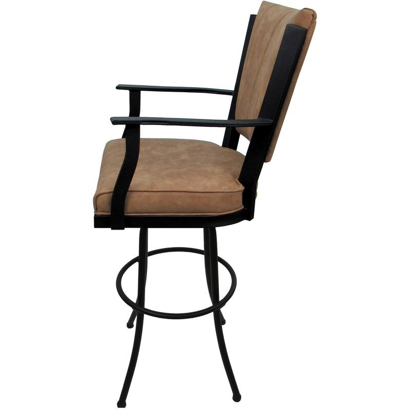 Swivel Extra Tall 34" (35") Metal Bar Stool Montana on Noam Base - 34" Seat