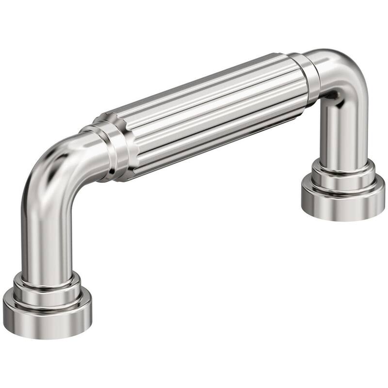 Amerock BP37701 Cowrie 3" Center to Center Fluted Handle Cabinet Pull - Polished Nickel