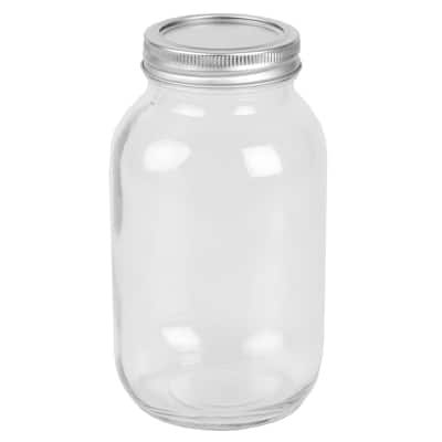 Home Basics Clear 33oz. Wide Mouth Mason Canning Jar - 33 oz.