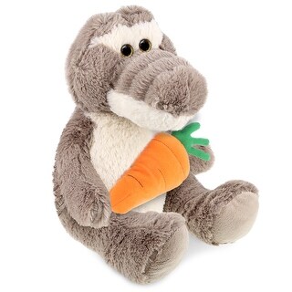 DolliBu Easter Plush Wolf With Carrot - 18 Inch Super Soft Stuffed Animal Toy
