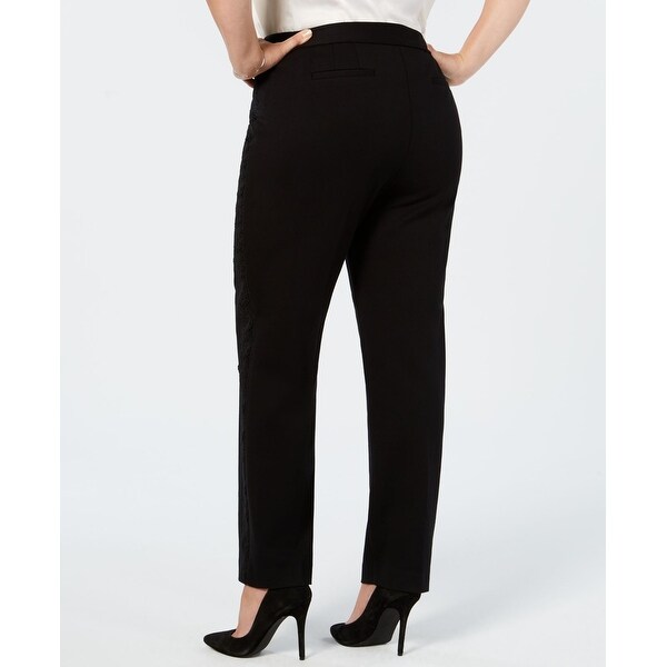 tummy control black dress pants