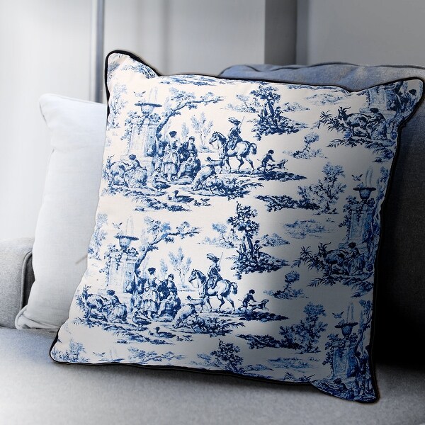 toile throw pillows